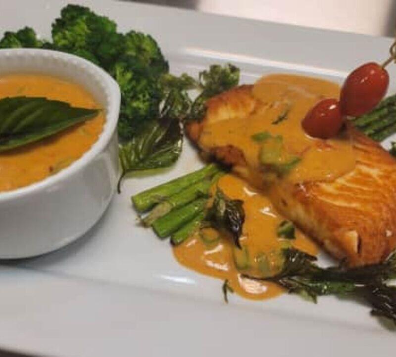 Grilled Salmon with Curry